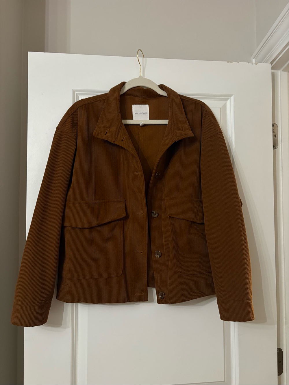 Avec Les Filles Brown Corduroy Brown Jacket Large